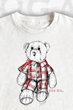 Women Daisy Street T-Shirts-ANALOG HUG A BEAR DAY COLLECTION: HUG ME TEDDY RELAXED T-SHIRT