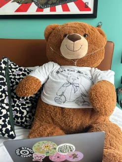 Women Daisy Street T-Shirts-ANALOG HUG A BEAR DAY COLLECTION: DON'T CALL ME CUTE CROPPED T-SHIRT