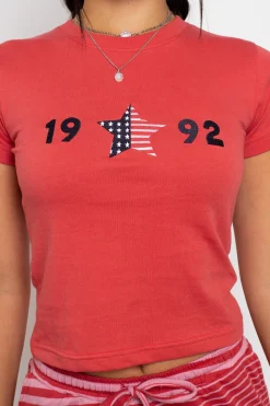 Women Daisy Street Tops | T-Shirts-1992 Baby Tee