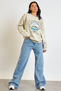 Women Daisy Street Hoodies & Sweatshirts-Bayview Sweatshirt