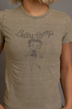 Women Daisy Street Tops | T-Shirts-Betty Boop Washed Fitted Tee