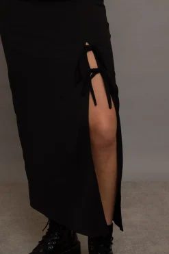 Women Daisy Street Partywear | Skirts-Midi Skirt With Bows