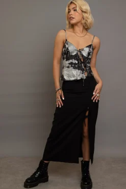 Women Daisy Street Partywear | Skirts-Midi Skirt With Bows