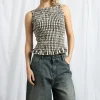 Women Daisy Street Tops-Boat Neck Top With All Over Shirring And Frill Hem