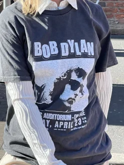 Women Daisy Street Band Tees | T-Shirts-Bob Dylan Women's Tyler Tee