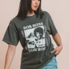 Women Daisy Street T-Shirts-Bob Ross Let's Get Crazy Relaxed T-Shirt