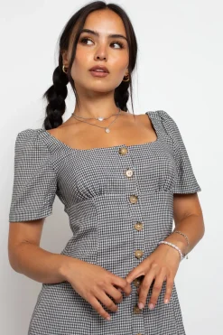 Women Daisy Street Dresses-Button Front Milkmaid Dress