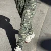 Women Daisy Street Trousers-Cargo Trouser in Camo