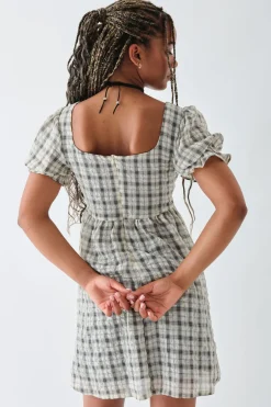 Women Daisy Street Dresses-Check Smock Dress