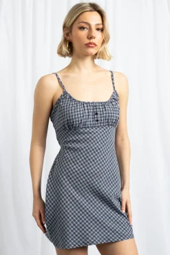Women Daisy Street Dresses-Check Tie Back Cami Dress