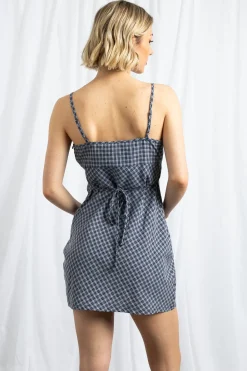 Women Daisy Street Dresses-Check Tie Back Cami Dress