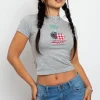 Women Daisy Street Tops | T-Shirts-Cherry Baby Tee