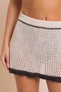 Women Daisy Street Dresses-Crochet Mini Skirt