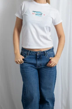 Women Daisy Street Tops | T-Shirts-Damaged But Goods Baby Tee
