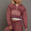 Women Daisy Street Tops | Hoodies & Sweatshirts-Dark Wash Terry Hoodie