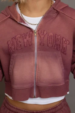 Women Daisy Street Tops | Hoodies & Sweatshirts-Dark Wash Terry Hoodie