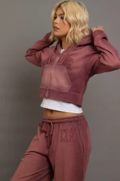 Women Daisy Street Tops | Hoodies & Sweatshirts-Dark Wash Terry Hoodie