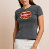 Women Daisy Street Tops-Del Monte Washed Baby Tee