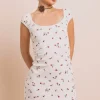 Women Daisy Street Dresses-Ditsy Pointelle Mini Dress