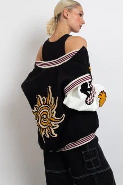Women Daisy Street Jackets-Dreamer Bomber Jacket