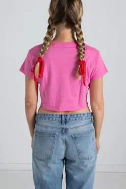 Women Daisy Street Tops | T-Shirts-F*** Cupid Cropped Tee