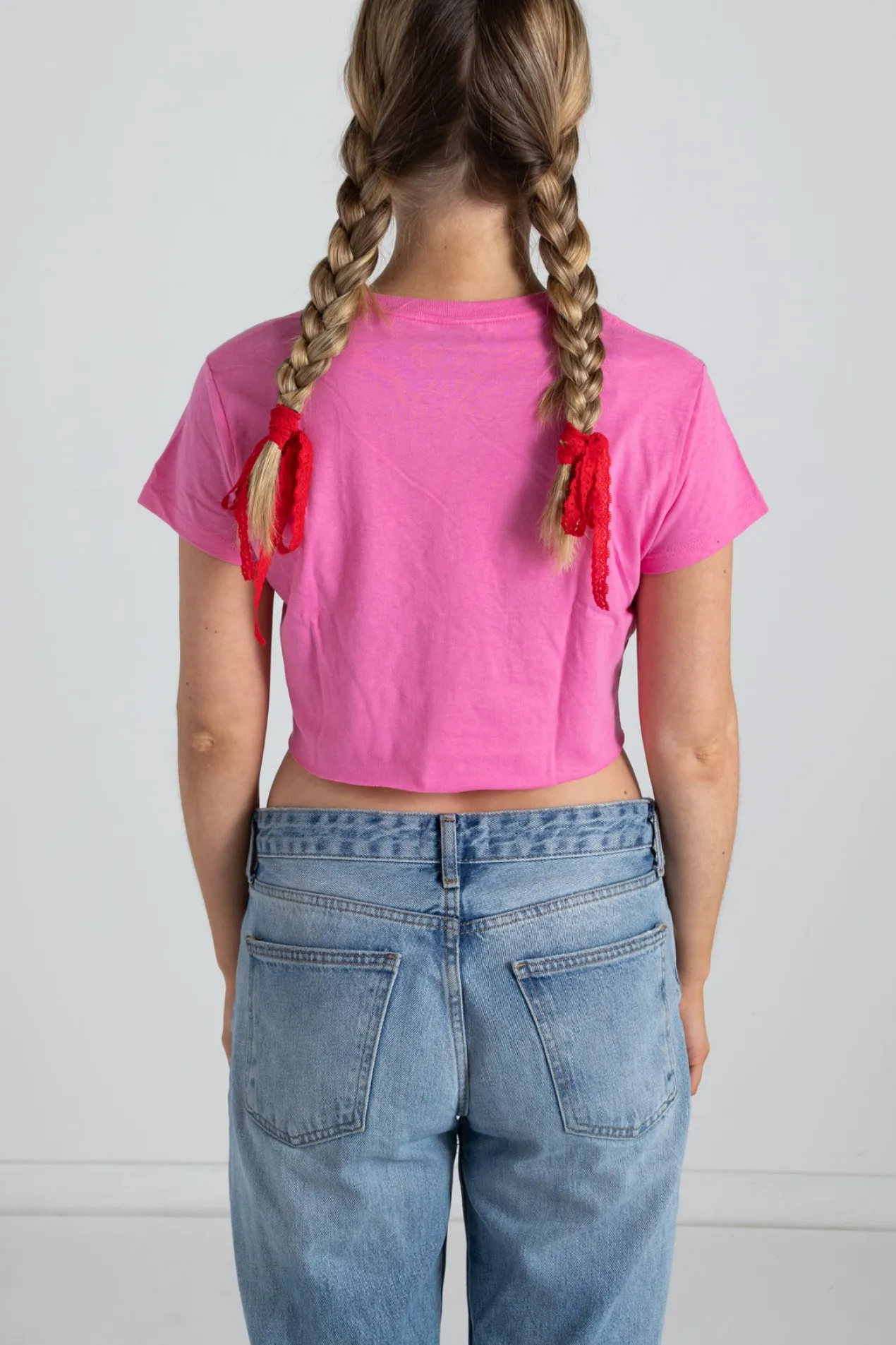 Women Daisy Street Tops | T-Shirts-F*** Cupid Cropped Tee
