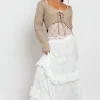 Women Daisy Street Skirts-Frill Detail Lace Maxi Skirt