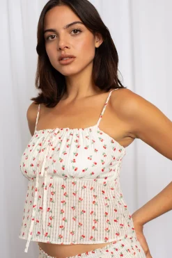 Women Daisy Street Tops-Gathered Cami Top