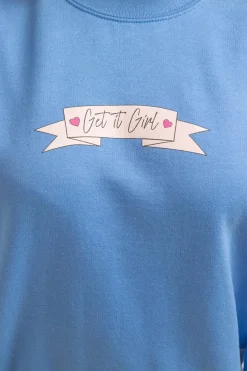 Women Daisy Street Hoodies & Sweatshirts-Get It Girl Sweatshirt