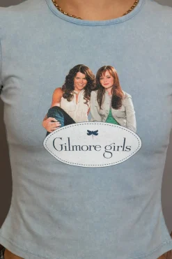Women Daisy Street Tops | T-Shirts-Gilmore Girls Washed Baby Tee