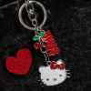 Daisy Street Accessories-Hello Kitty Silver Cherry Keychain