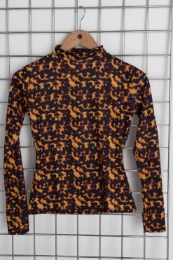 Women Daisy Street T-Shirts-High Neck Top In Print