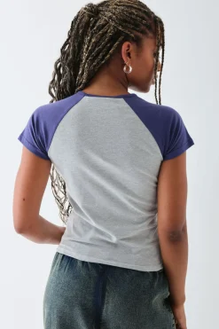 Women Daisy Street Tops | T-Shirts-Honda Racing Raglan Crop Top
