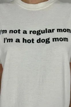 Women Daisy Street T-Shirts-I'm Not A Regular Mom, I'm A Hot Dog Mom Tee