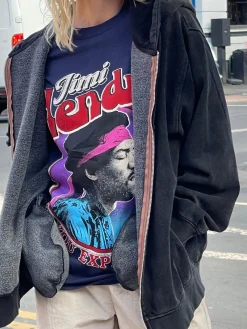 Women Daisy Street Band Tees | T-Shirts-Jimi Hendrix Tyler Tee