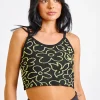 Women Daisy Street Tops-Knitted Cami Top In Scribble Floral