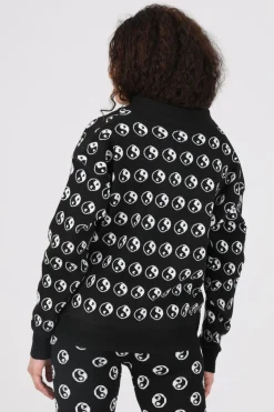 Women Daisy Street Hoodies & Sweatshirts-Knitted Yin and Yang Jumper