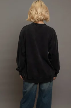 Women Daisy Street Hoodies & Sweatshirts-LA Embroidery Sweat