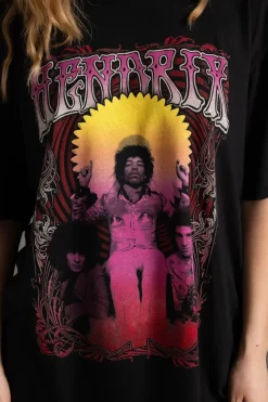 Women Daisy Street Band Tees | T-Shirts-Licensed Jimi Hendrix T-Shirt