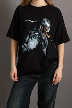 Women Daisy Street Band Tees | T-Shirts-Licensed Marvel Venom T-Shirt