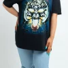 Women Daisy Street Tops-Licensed Motorhead T-Shirt in