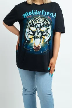 Women Daisy Street Tops-Licensed Motorhead T-Shirt in