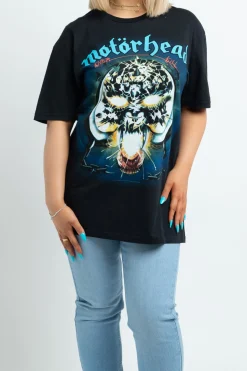 Women Daisy Street Tops-Licensed Motorhead T-Shirt in