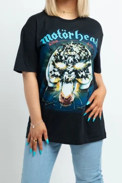 Women Daisy Street Tops-Licensed Motorhead T-Shirt in