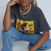 Women Daisy Street T-Shirts-Licensed Relaxed T-Shirt With Ice Cube Print