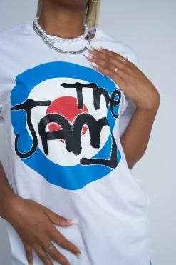 Women Daisy Street T-Shirts-Licensed Relaxed T-Shirt With The Jam Print