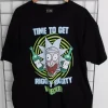 Women Daisy Street T-Shirts-Licensed Relaxed T-Shirt With Rick and Morty Print