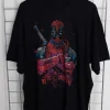 Women Daisy Street T-Shirts-Licensed Relaxed T-Shirt With Deadpool Print
