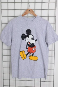 Women Daisy Street T-Shirts-Licensed Relaxed T-Shirt With Mickey Mouse Print