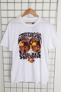Women Daisy Street T-Shirts-Licensed Relaxed T-Shirt With Jefferson Airplane Print